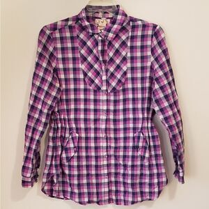 Purple Checked Shirt